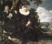 HALS, Frans Married Couple in a Garden oil painting on canvas